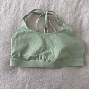 Light Green Women's Strappy sports bra - Soft Everyday Support